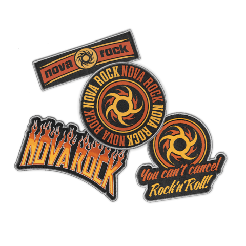 Logos von Nova Rock Festival - Patch Set (4-er) jetzt im Nova Rock Festival Store