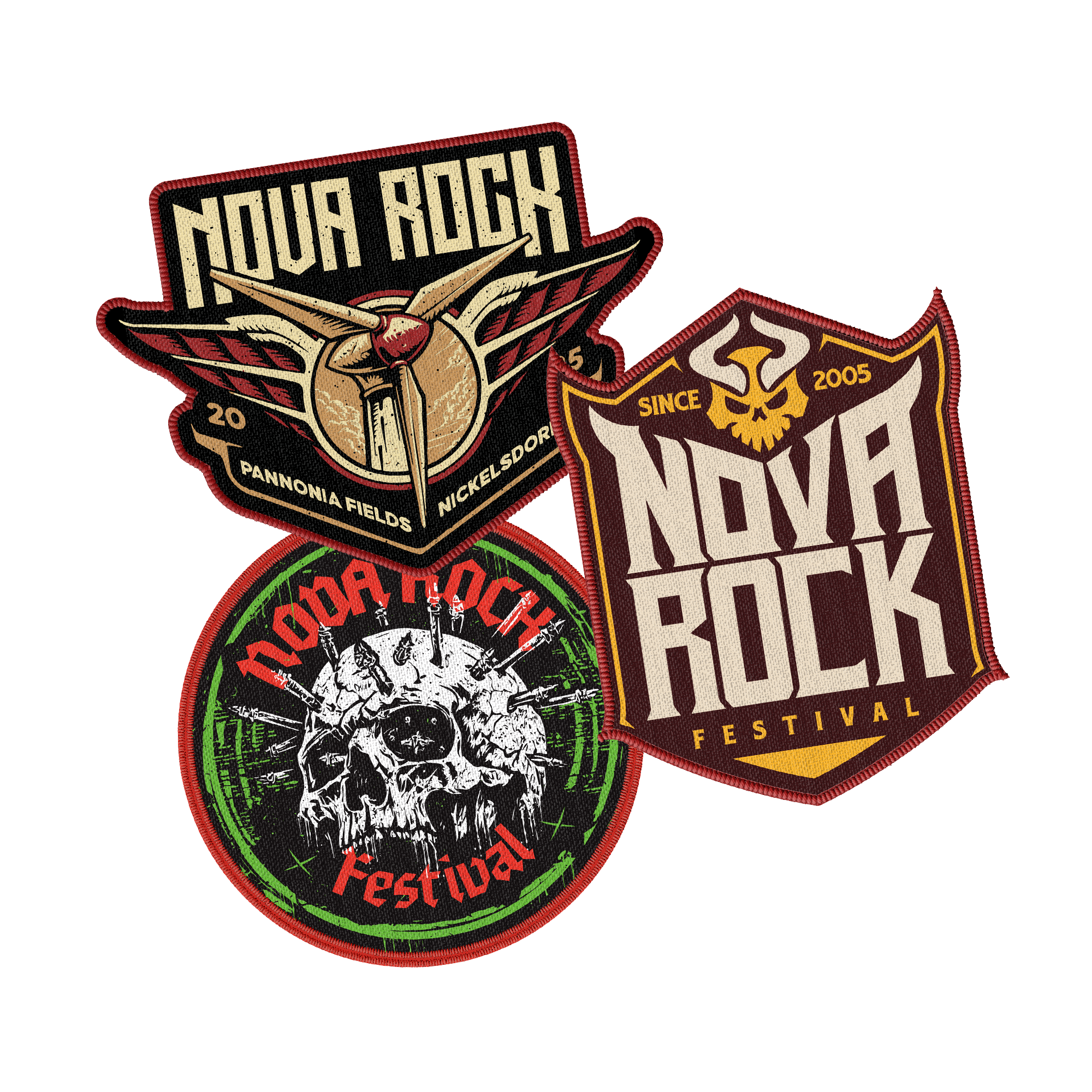 Nova Rock Festival Nova Rock 3erPatch Set Patchset 3 Stück 405865