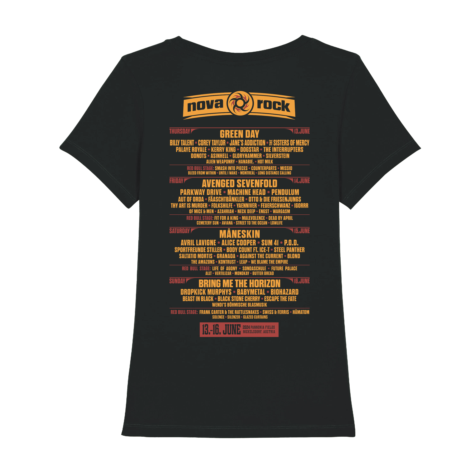 Nova Rock Festival Simply Black  Girlie Shirt 361957