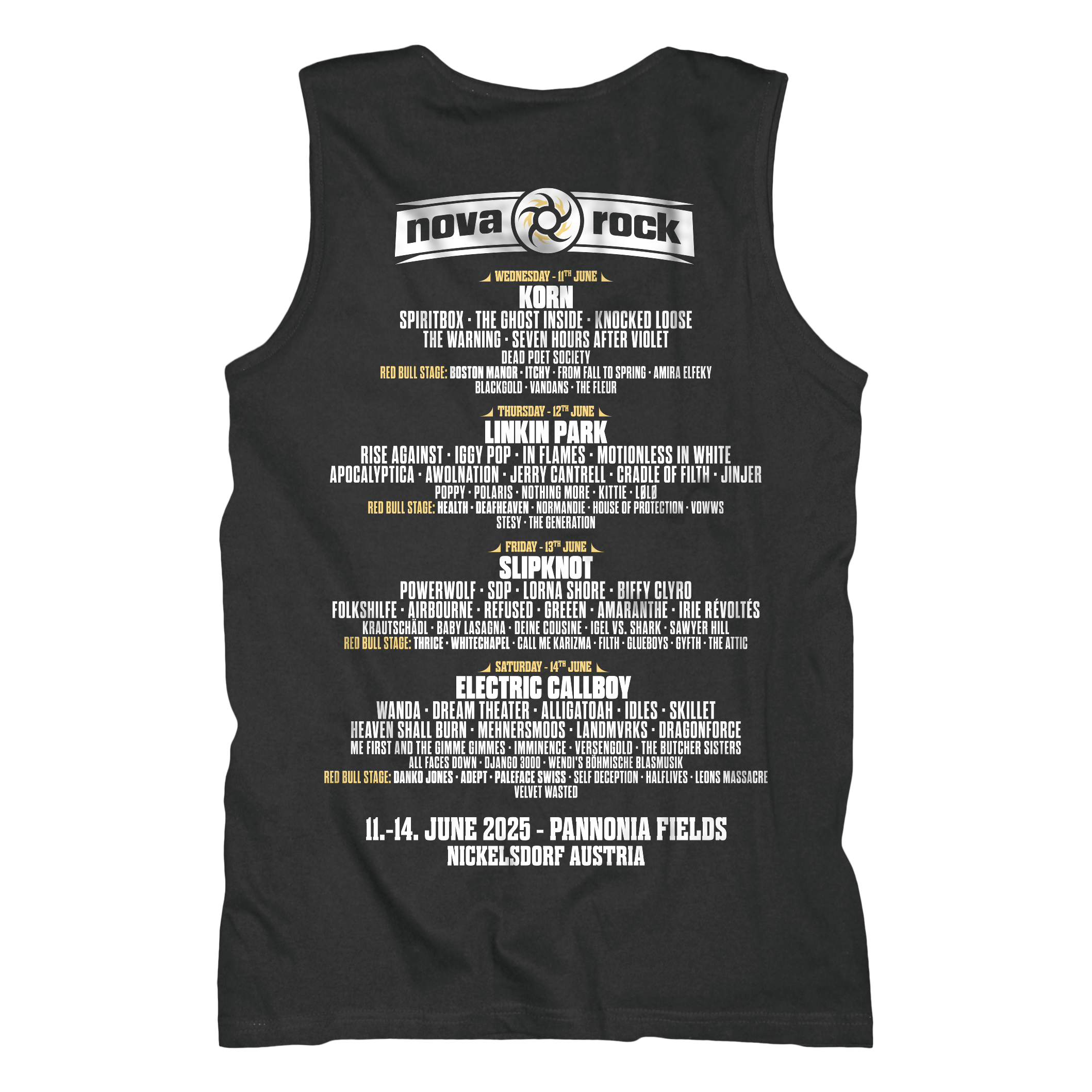 Nova Rock Festival Typo Tanktop Men Tank Shirt 408869
